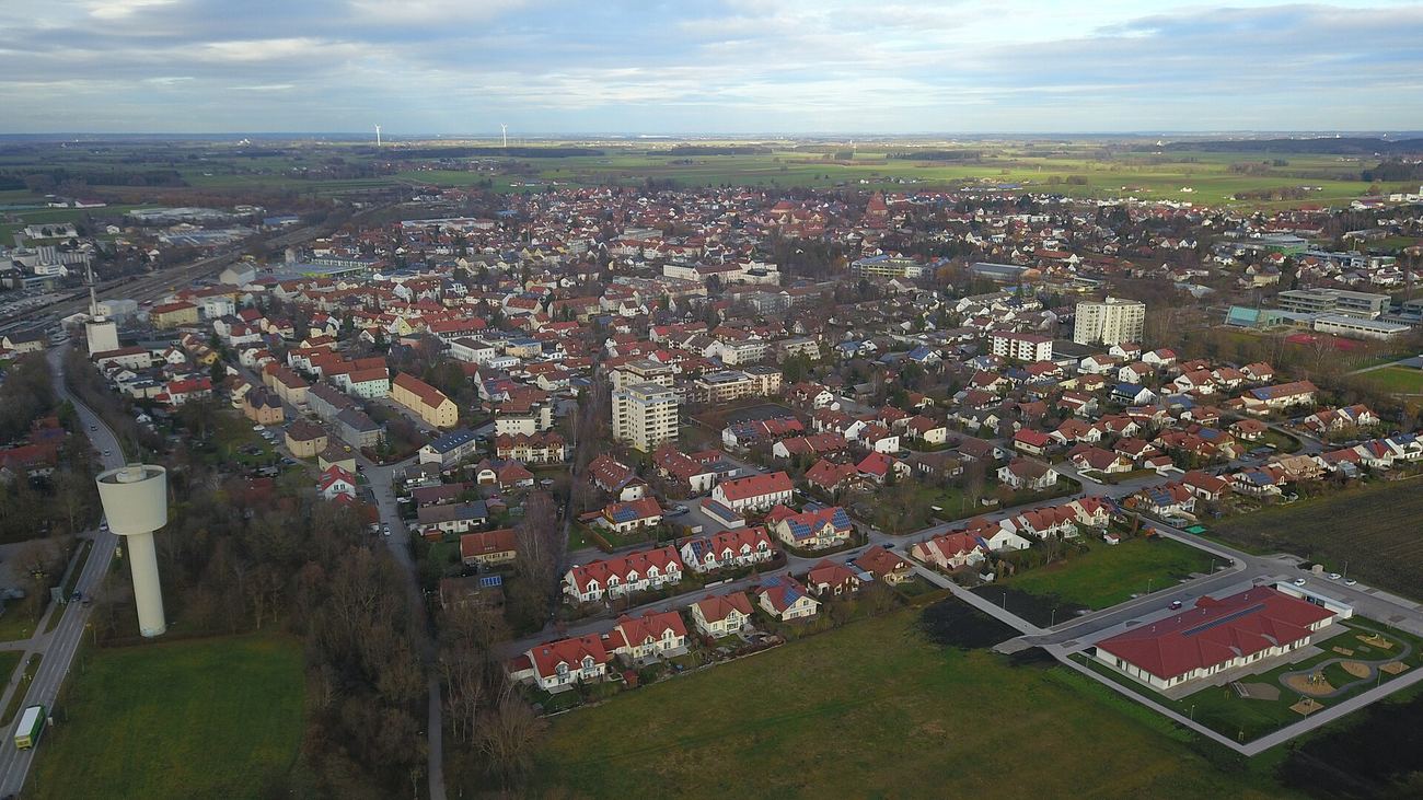 Buchloe aus der Luft