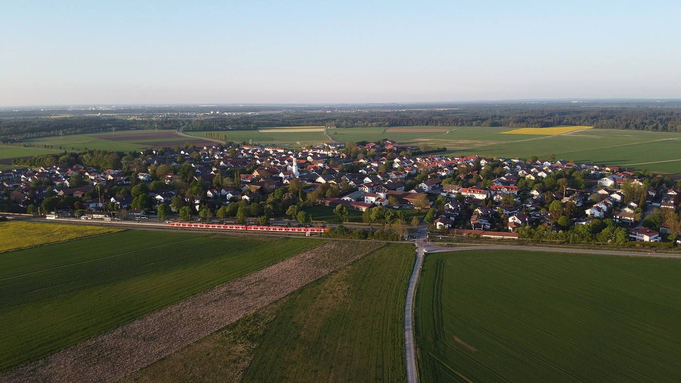 Luftbild mit Blickrichtung Osten
