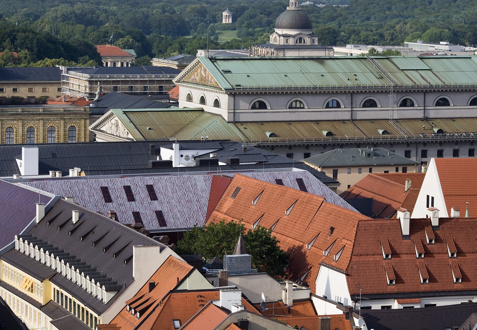 Blick über die Dächer der Münchner Innenstadt