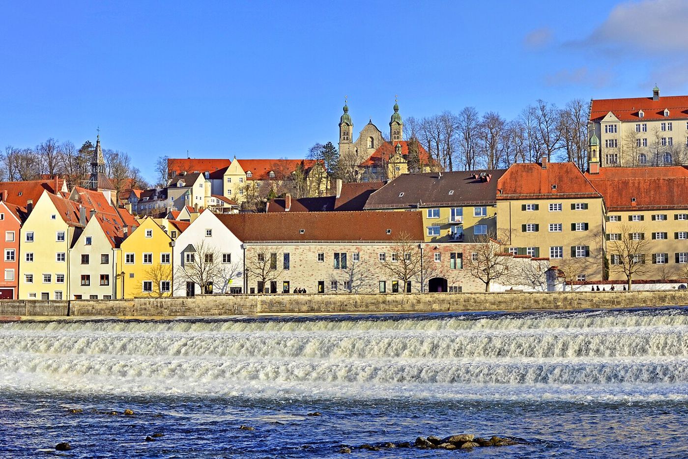 Altstadt von Landsberg am Lech am Lechwehr